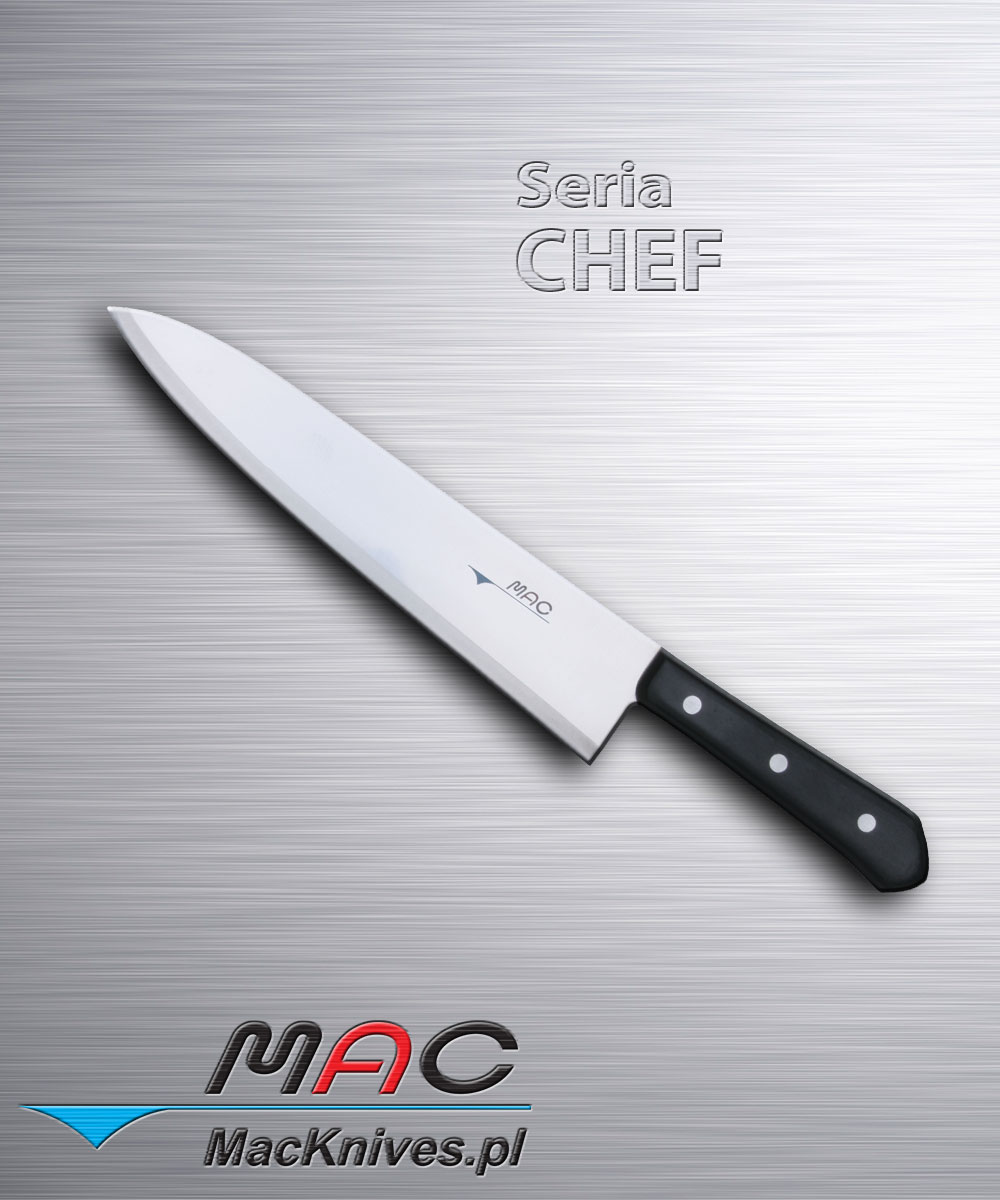 Chef Knife – nóż szefa kuchni. Ostrze 255 mm Dobrze wyważony nóż francuski do wszechstronnego wykorzystania.