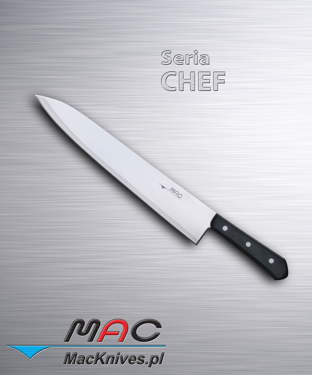 Chef Knife – nóż szefa kuchni. Ostrze 310 mm Dobrze wyważony nóż francuski do wszechstronnego użytku.