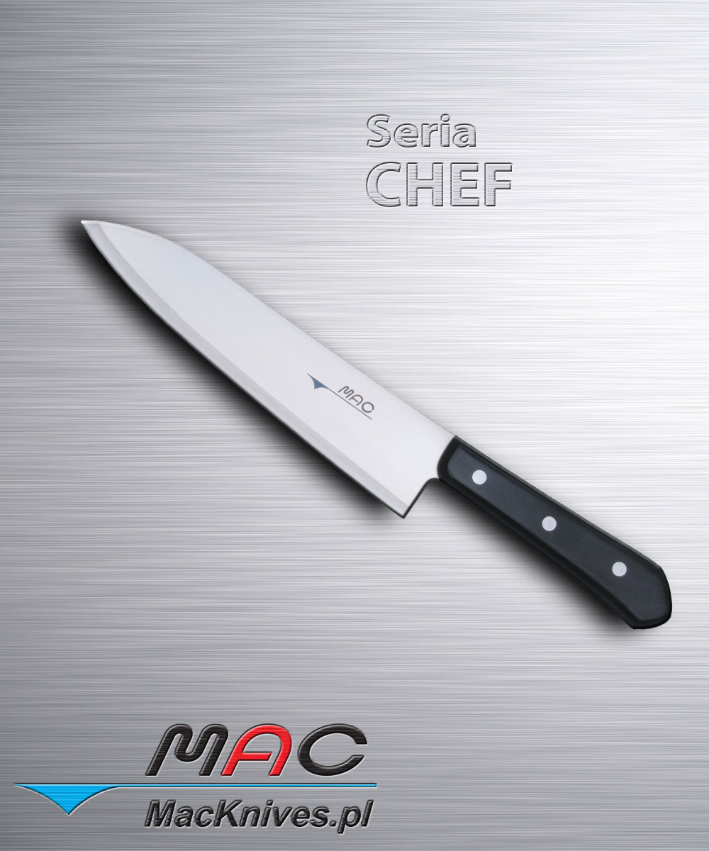 Chef Knife – nóż szefa kuchni. Ostrze 210 mm Dobrze wyważony nóż francuski do wszechstronnego wykorzystania.