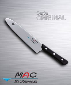 Uniwersalny nóż szefa kuchni idealny do cięcia, krojenia większości produktów spożywczych. Ostrze 180 mm