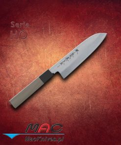 Santoku Knife – nóż Santoku. Uniwersalny nóż Santoku o krawędzi V. Krawędź z obu stron wzmocniona stalą niskowęglową. Ostrze 180 mm