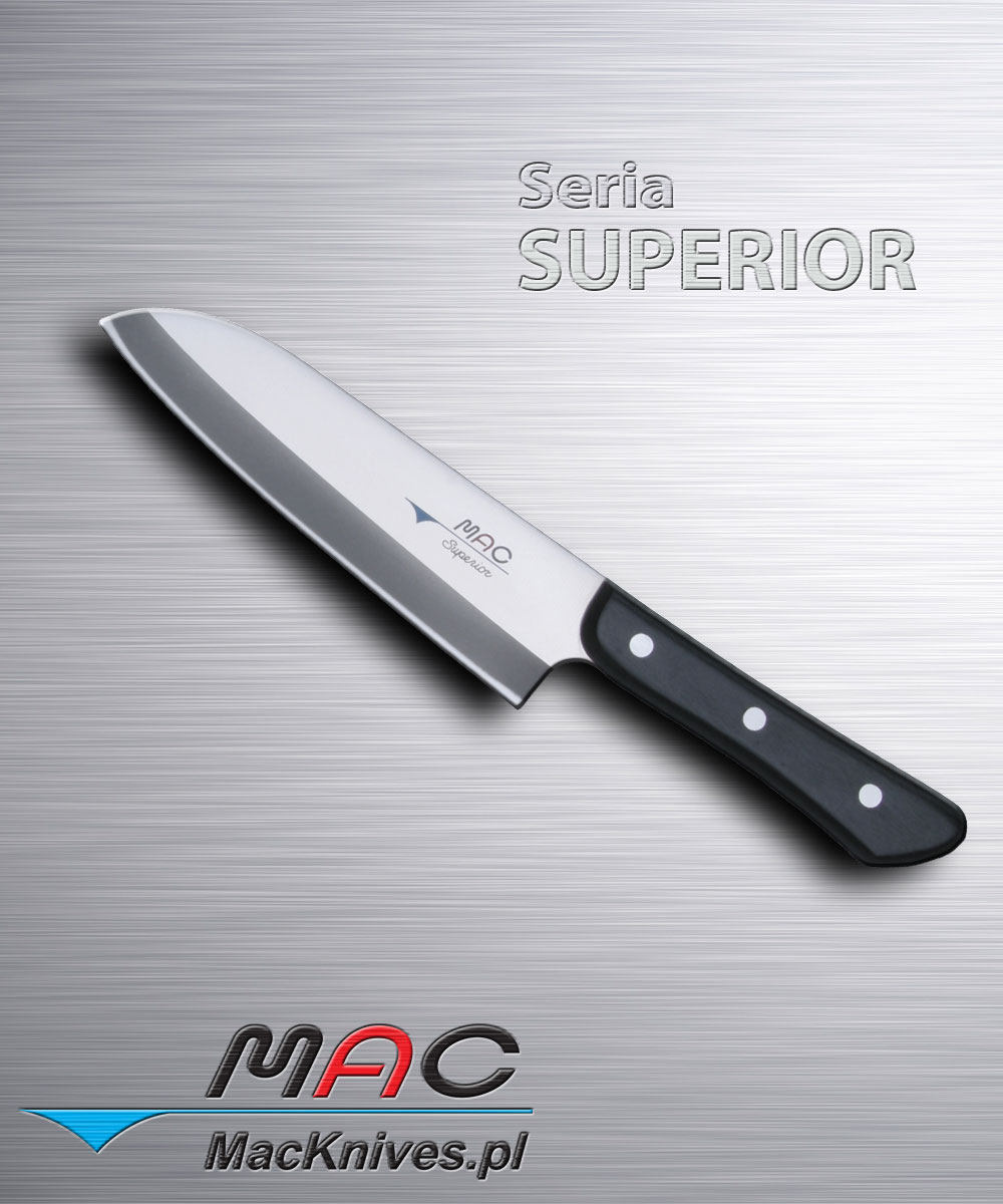 Wszechstronny kuchenny nóż Santoku. Ostrze 170 mm